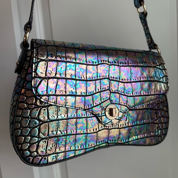 Brahmin Nerida Shoulder Bag Black Galexia Leather $335 - Picture 3 of 9